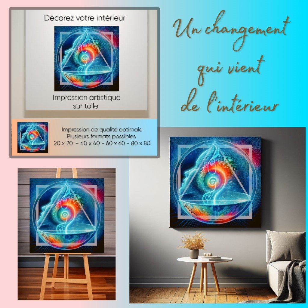 Tableau œuvre artistique sur toile Réf-0001