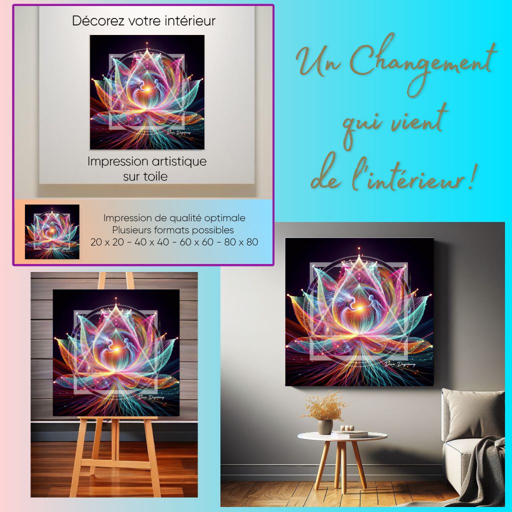 Tableau œuvre artistique sur toile Réf-0011